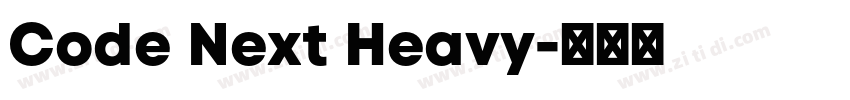 Code Next Heavy字体转换
